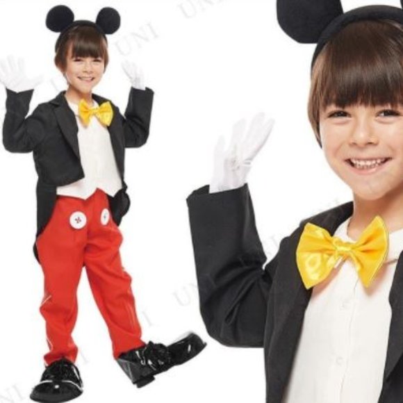 1 Classic Mickey Mouse Tuxedo Costume No Ears - Picture 1 of 2